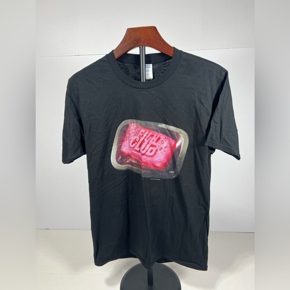 Black Graphic T-Shirt with Fight Club - Picture 1 of 5